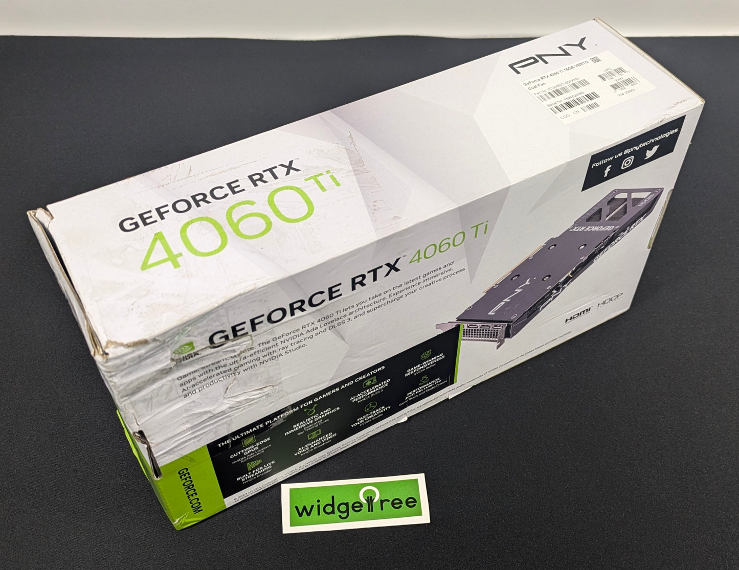 PNY NVIDIA GeForce RTX 4060 Ti 16GB GDDR6 Graphics Card - VCG4060T16DFXPB1 /  New