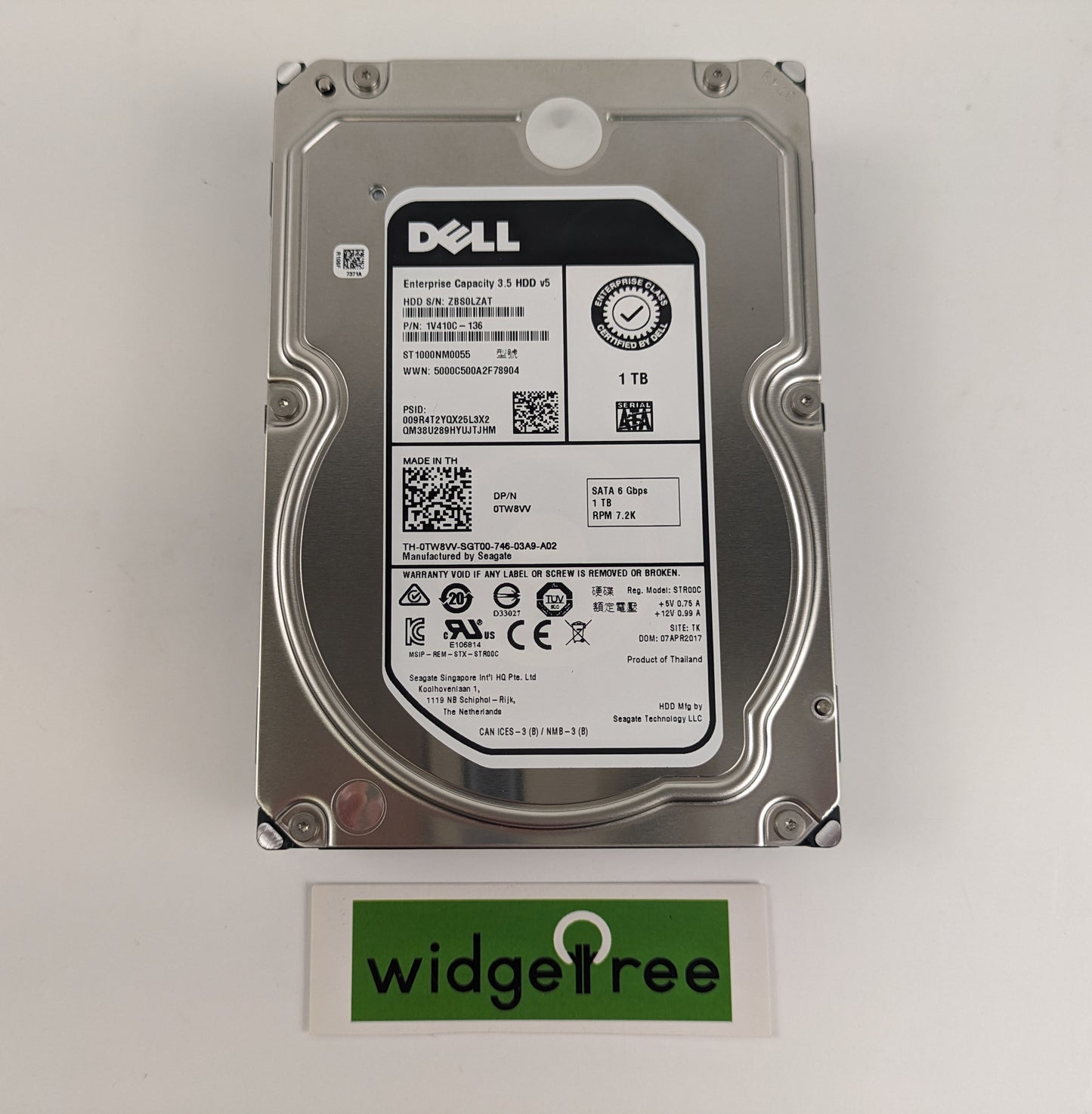 Dell 3.5" SATA 1TB Internal Hard Drive - 400-AFYB /  Reconditioned