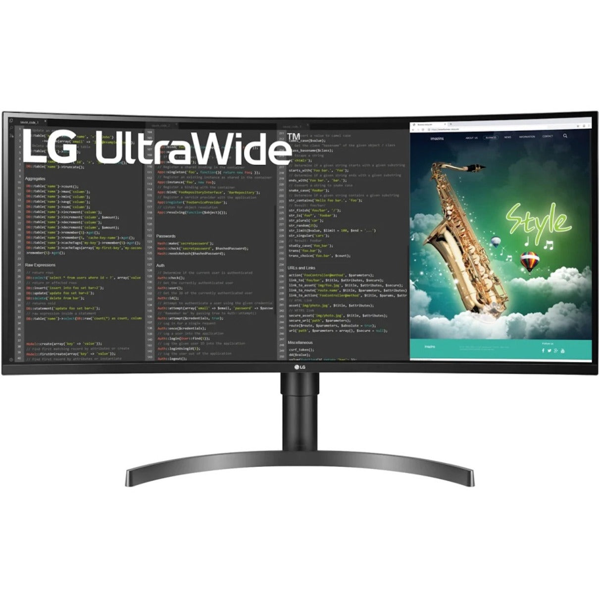 LG UltraWide 35" HDR VA LED Curved Monitor - 35BN75C-B /  New