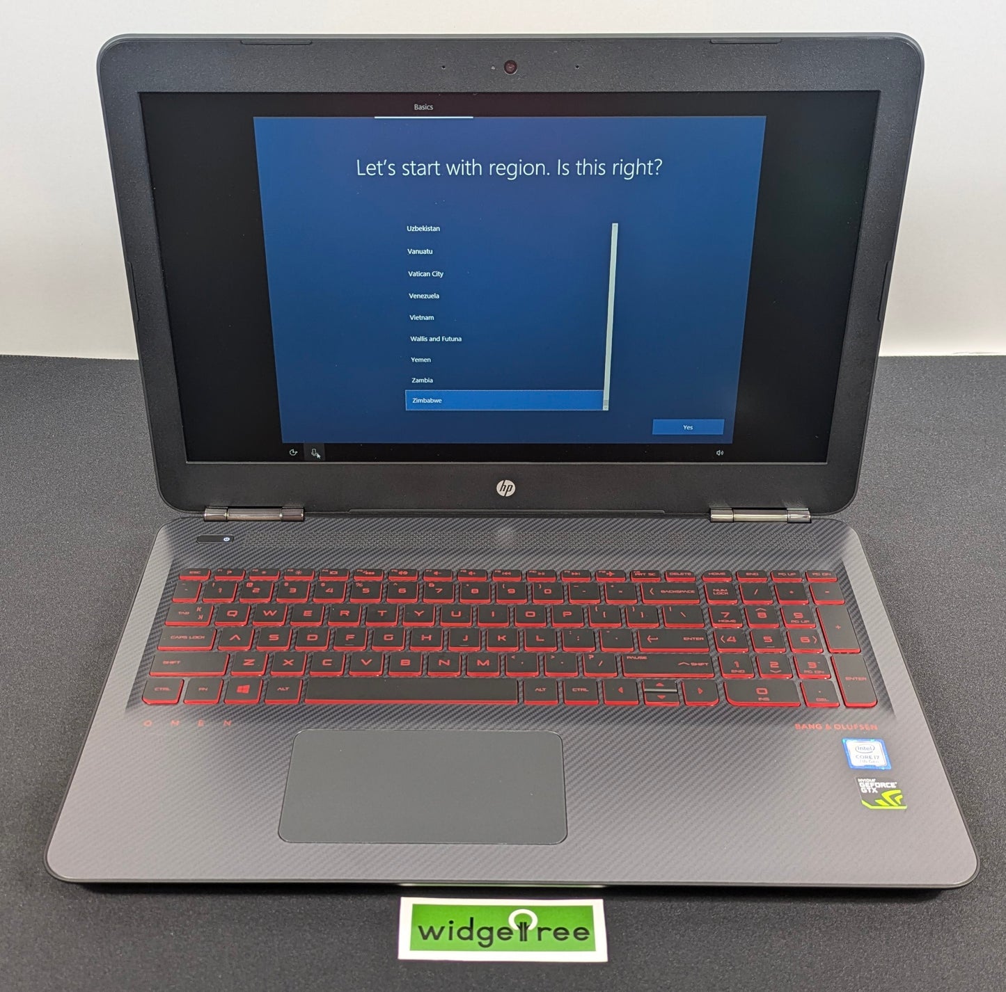 HP Omen 15-AX210NR 15.6" i7 8GB 1TB+128GB SSHD Gaming Laptop - W2N39UA#ABA /  Used