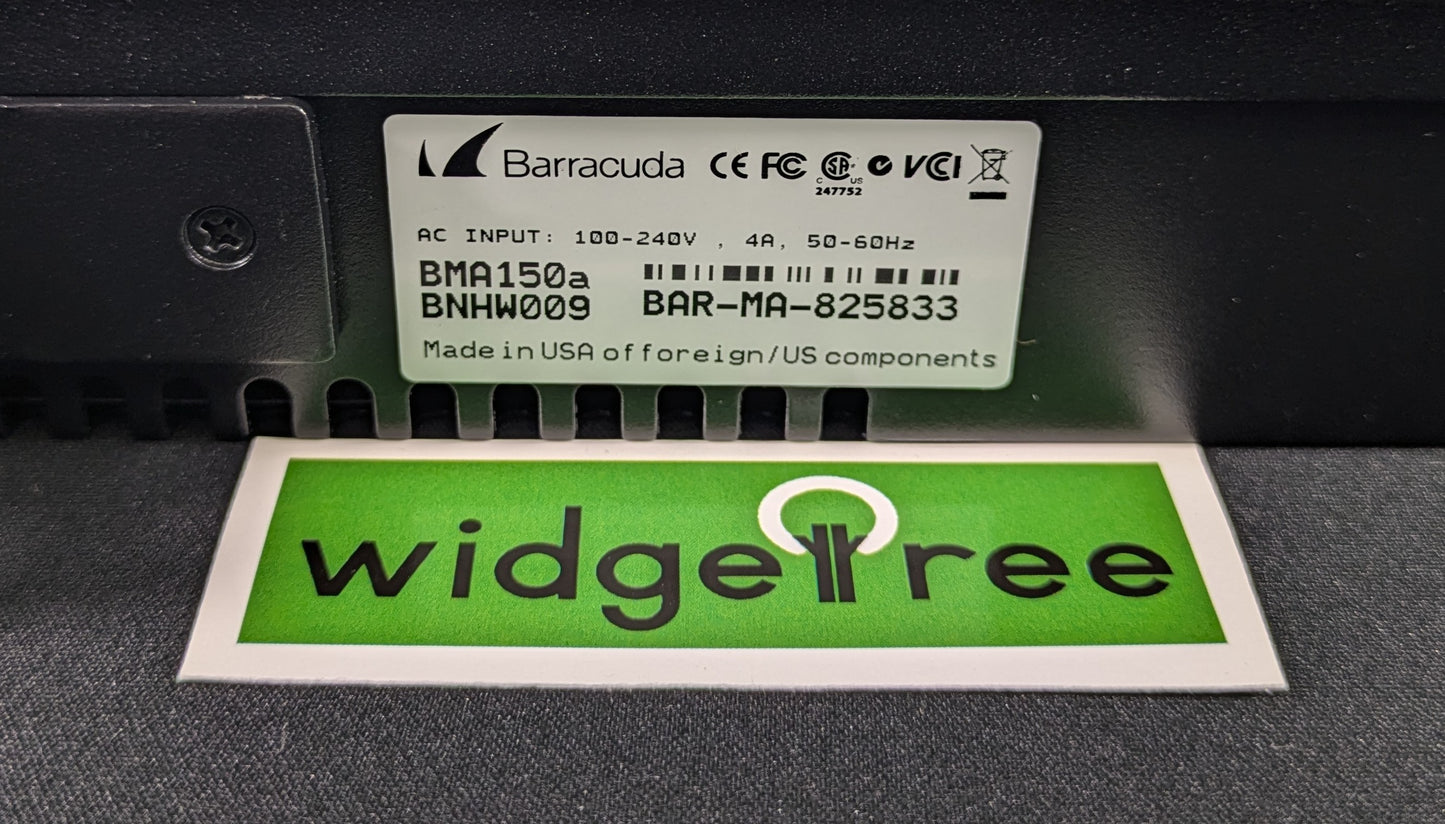 Barracuda Networks Message Archiver - BMA150a11 /  Used