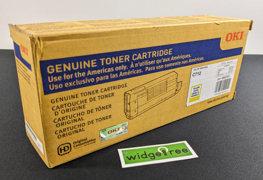 OKI C712 Yellow Toner Cartridge - 46507601 /  New