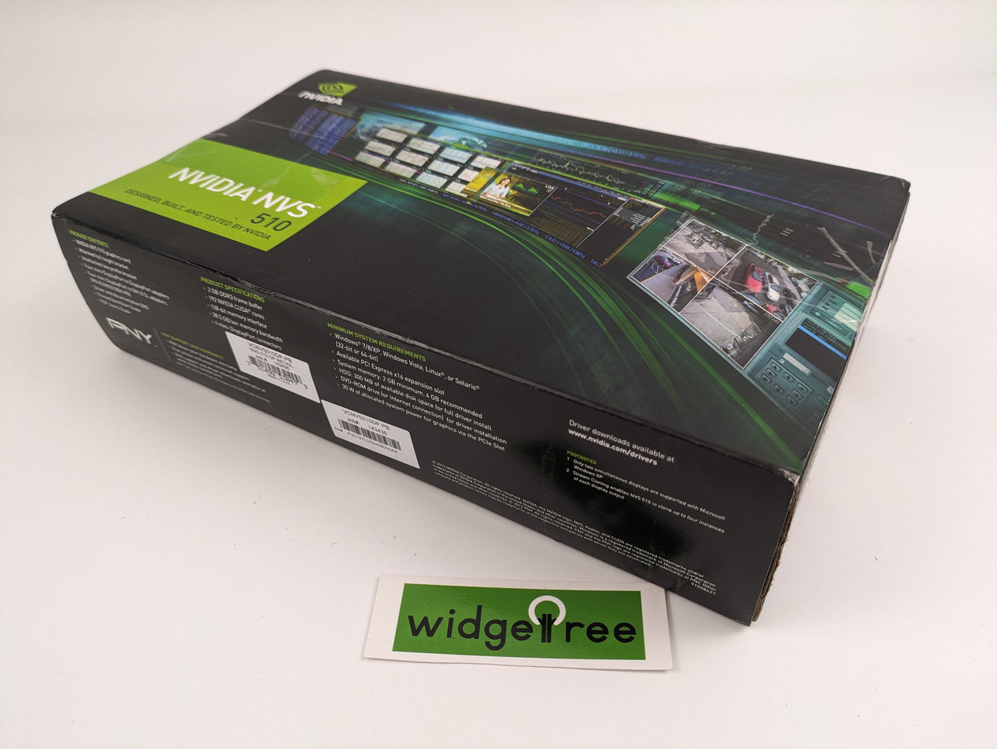 NVIDIA PNY Quadro 2GB DDR3 SDRAM Graphic Card - VCNVS510DP-PB /  Reconditioned