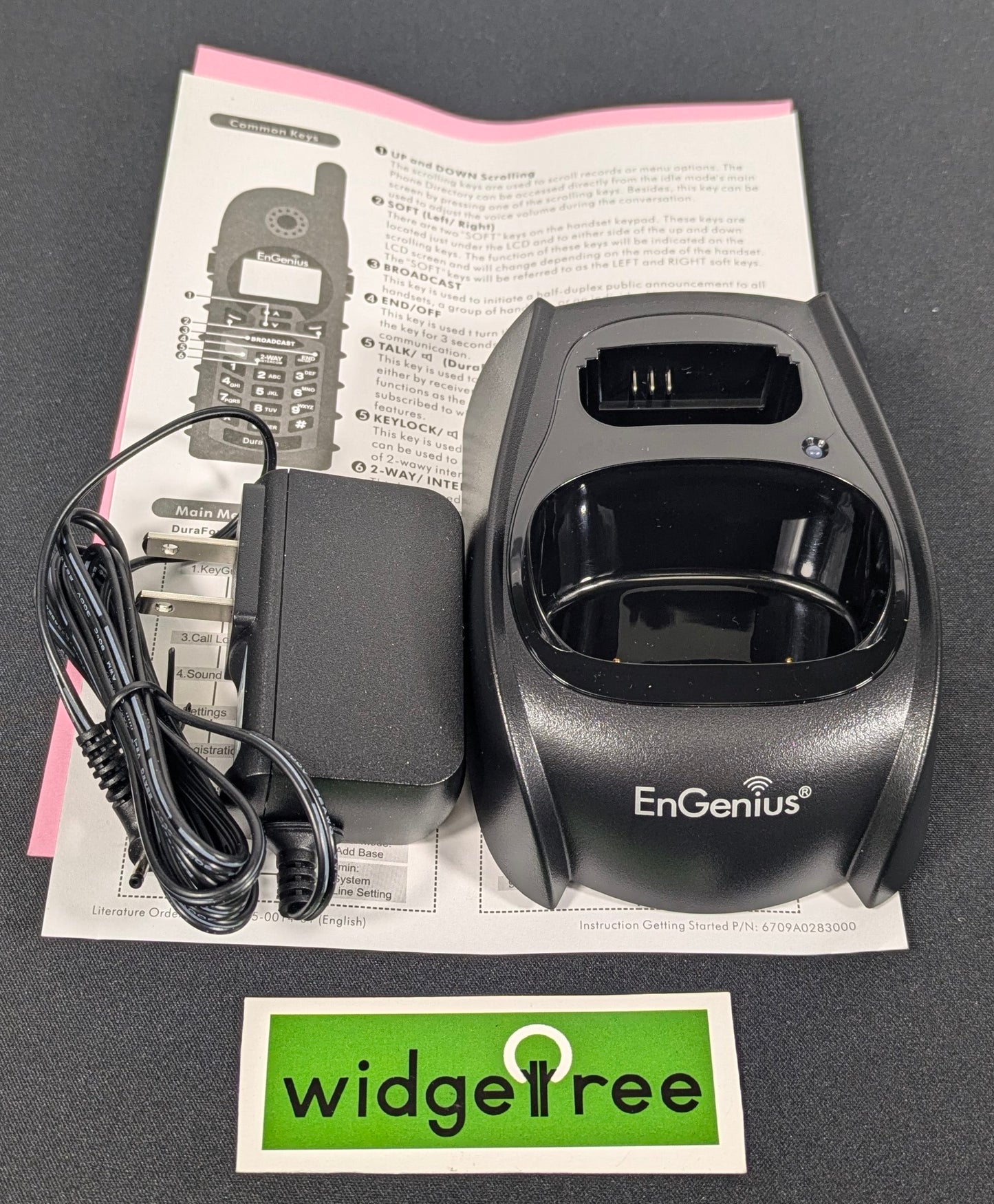 EnGenius Desktop Walkie Charging Cradle & A/C Adapter - DURAFON-CH /  Used