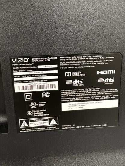 VIZIO 50" SmartCast 4K UHD LED TV - E50u-D2 Used