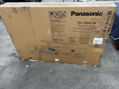 Panasonic 75" 4K UHD LED LCD Digital Signage TV - TH-75EQ1W /  Used