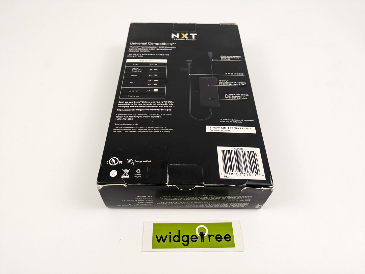 NXT Technologies 90W Universal Laptop Charger - NX54323 /  New