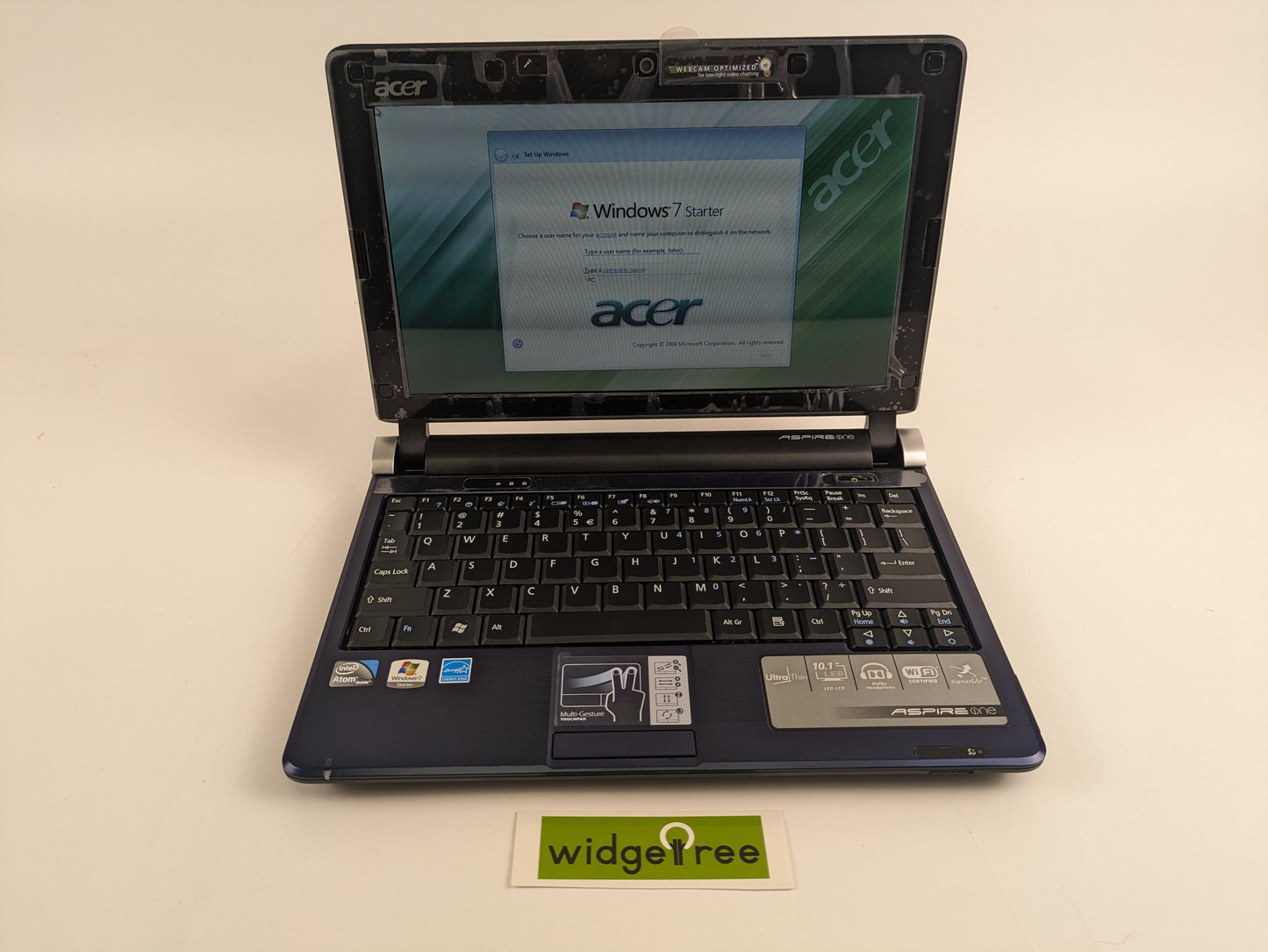 Acer Aspire One D250-1827 10.1" Atom N270 1GB 160GB HDD Laptop - LU.S680D.205 Used