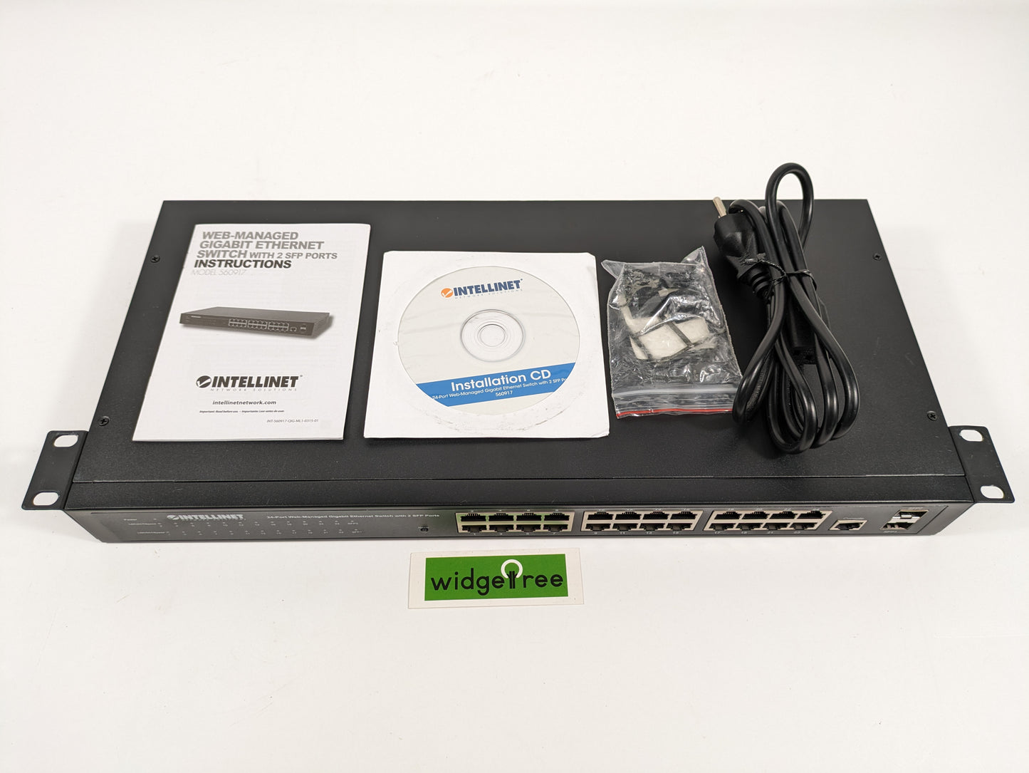 Intellinet Web-Managed 24x SFP Gigabit Ethernet Switch - 560917 /  Used