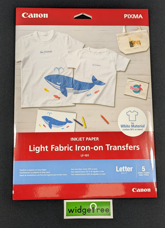 Canon Inkjet Fabric Iron-On Transfer Paper - 4004C004 New
