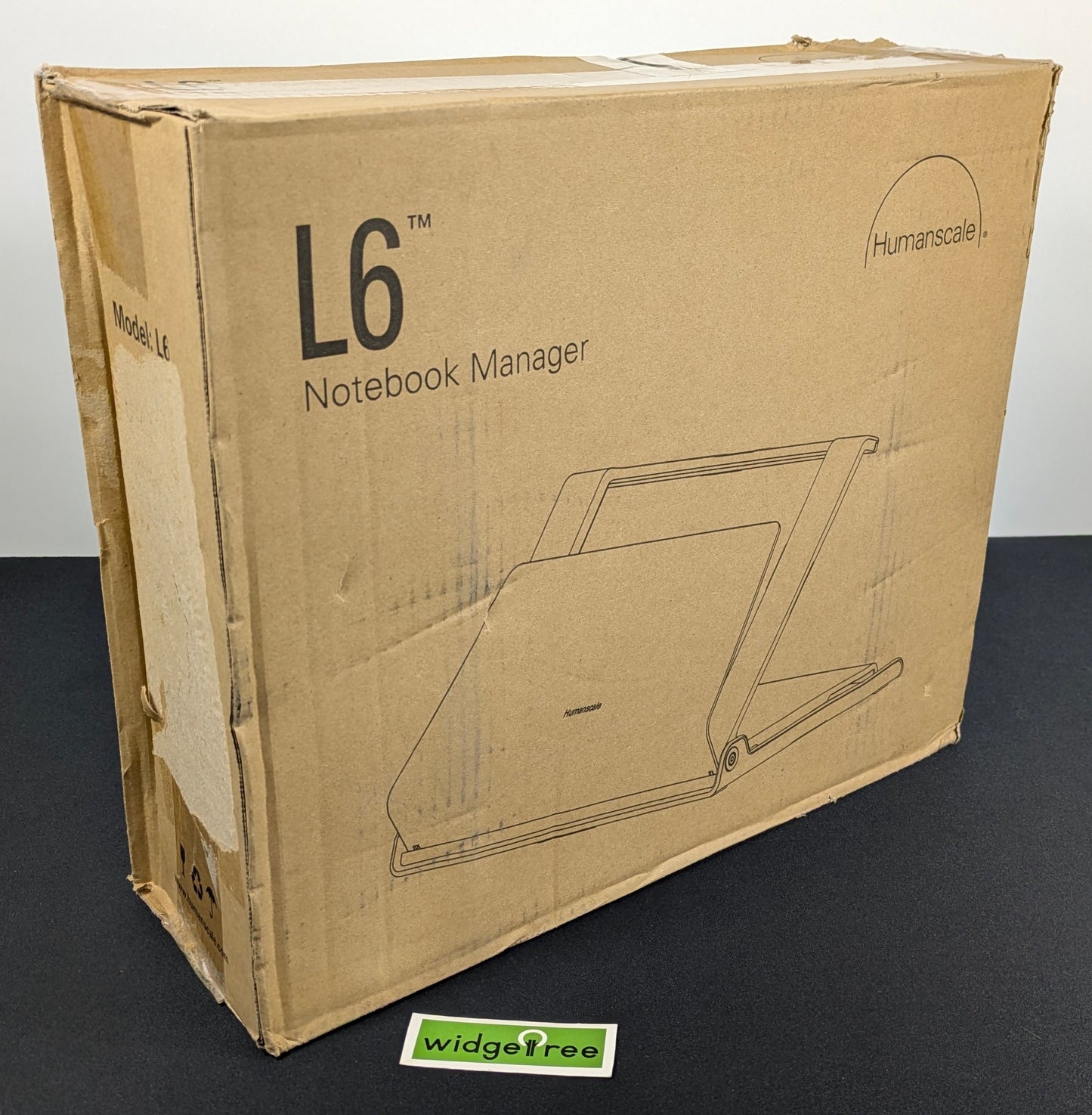 Humanscale L6 Notebook Manager Laptop Holder - 3205741000WH01 /  Reconditioned