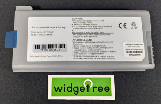 Total Micro Panasonic 9-Cell 73Wh Li-Ion Laptop Battery - CF-VZSU71U-TM /  Used