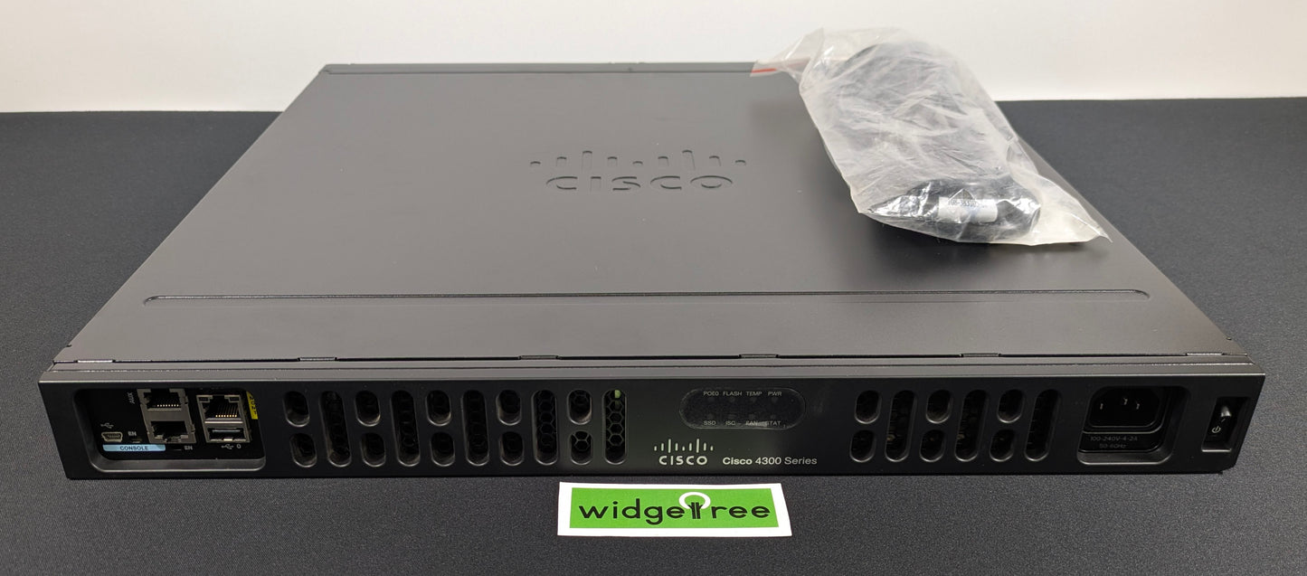 Cisco 4331 Integrated Services Gigabit Router - ISR4331/K9 V05 /  Reconditioned