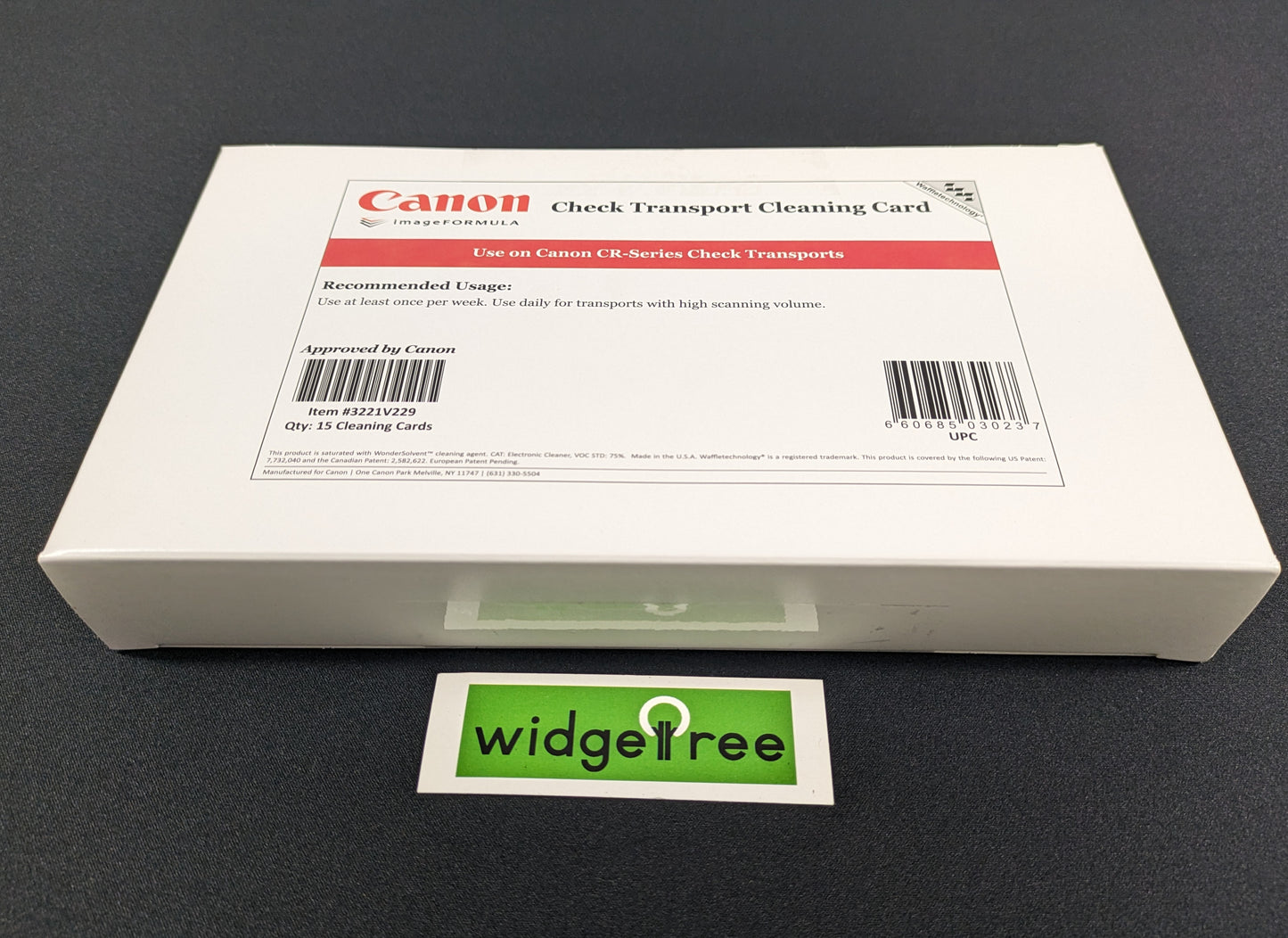 Canon Check Transport Cleaning Cards 15pk - 3221V229 New