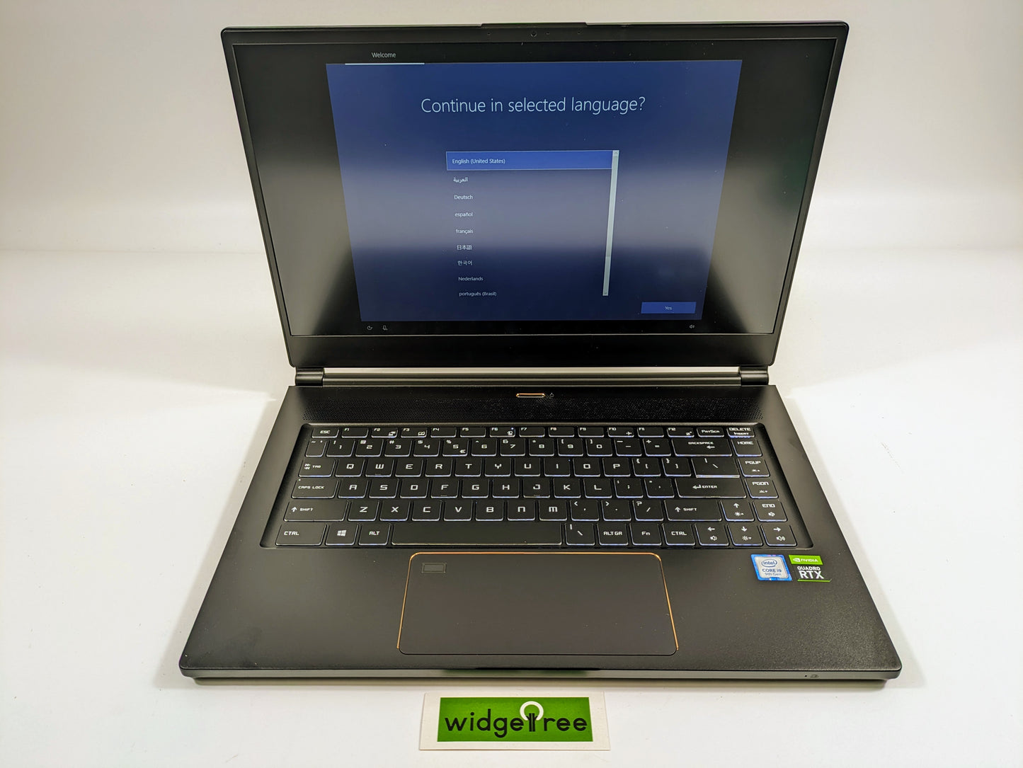 MSI Mobile Workstation 15.6" i9 9th 32GB 1TB SSD Laptop - WS65 9TK-687 /  Used